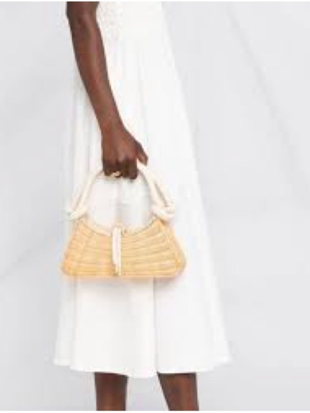 Cult Gaia Rattan Top Handle Shoulder Bag - Picture 2 of 12